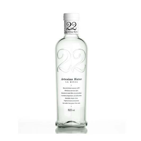 22 Artesian Sparkling natural mineral bottled water - 822ml