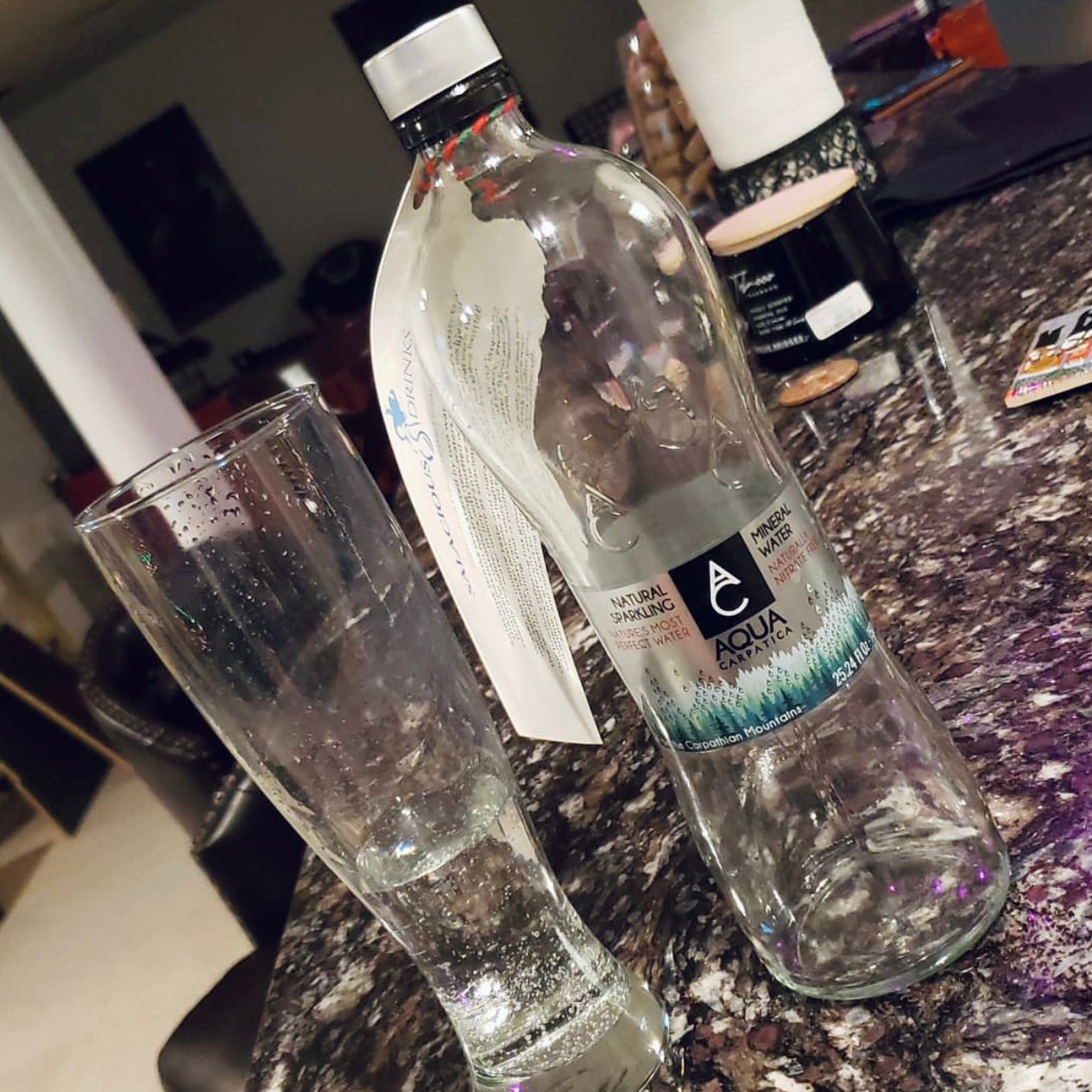 Aqua Carpatica Natural Sparkling Mineral Bottled Water Drinking Enough Water