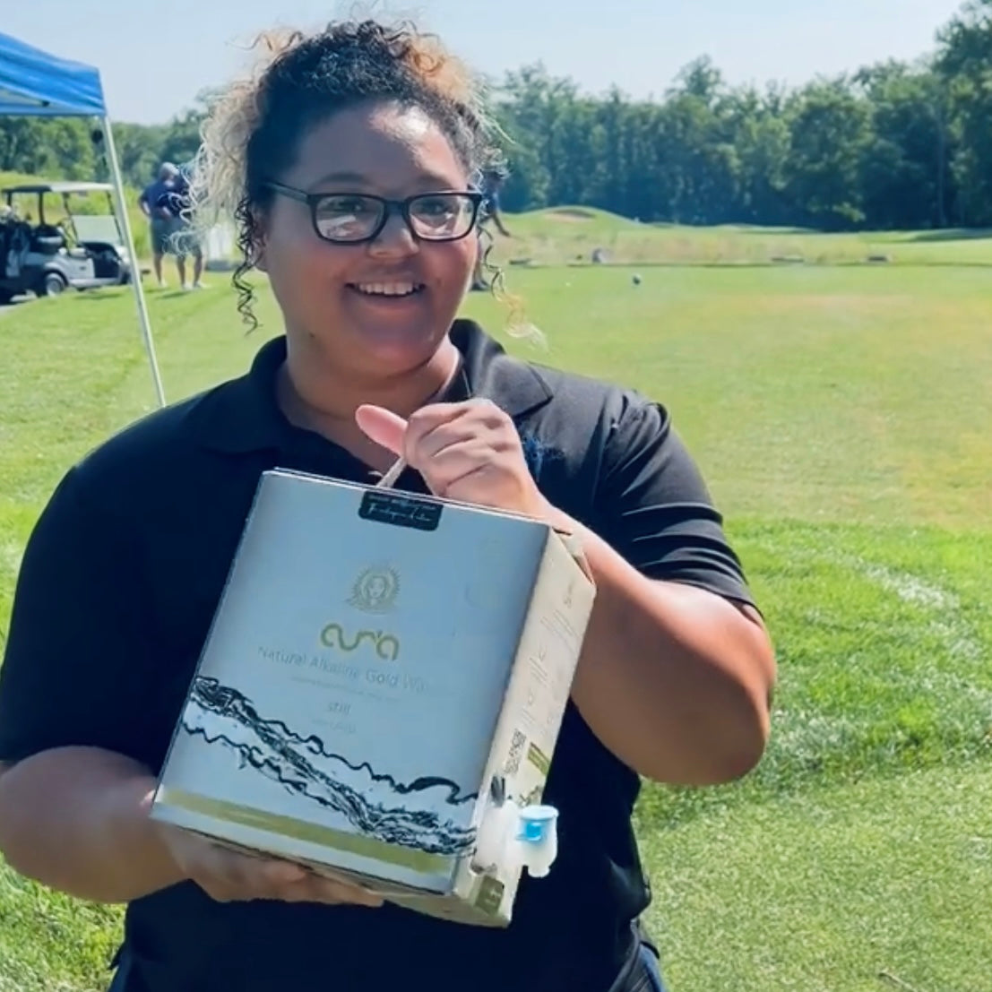 Aur'a Natural Alkaline Gold Spring Water In A Box Active Lifestyle