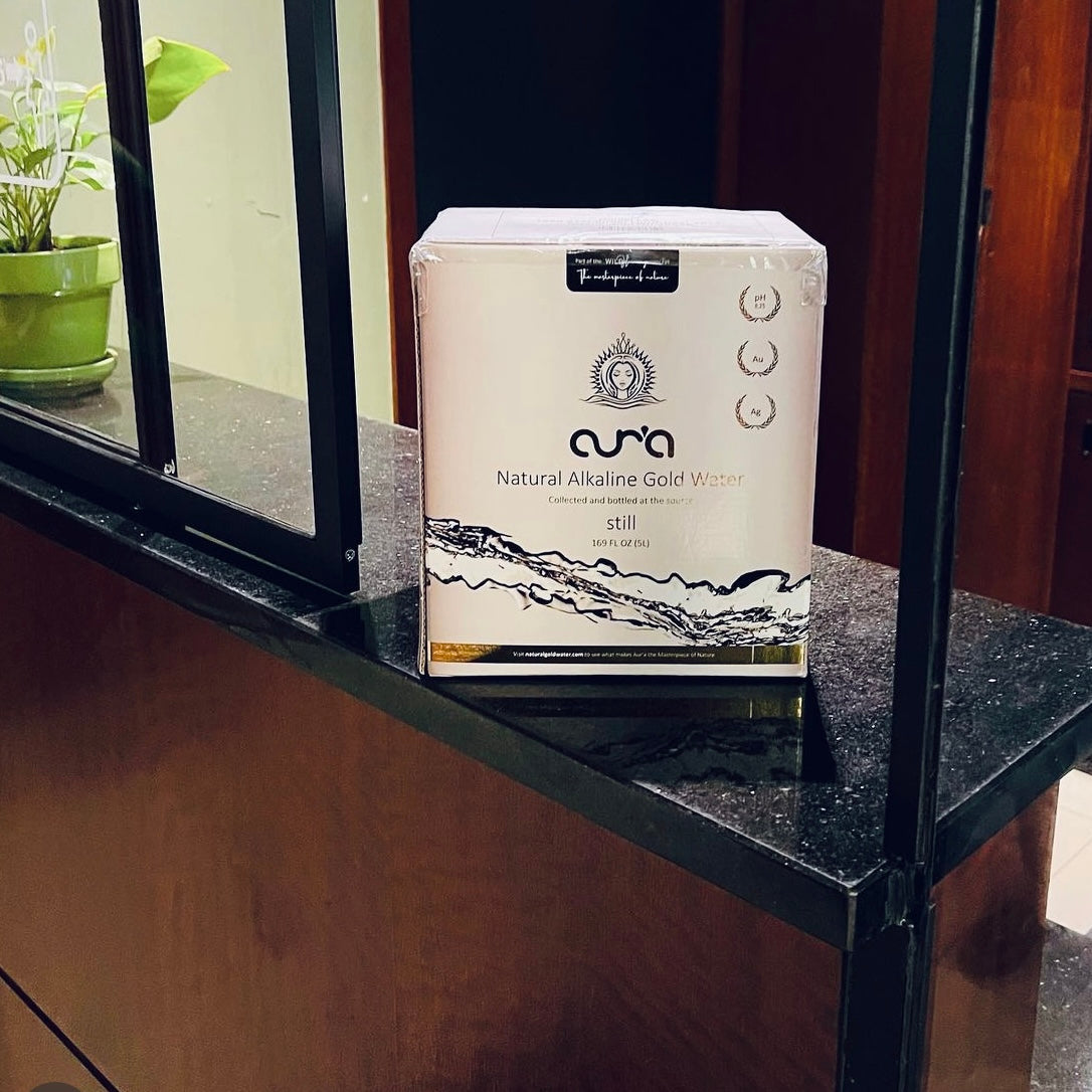 Aur'a Natural Alkaline Gold Spring Water In A Box Delivery Service