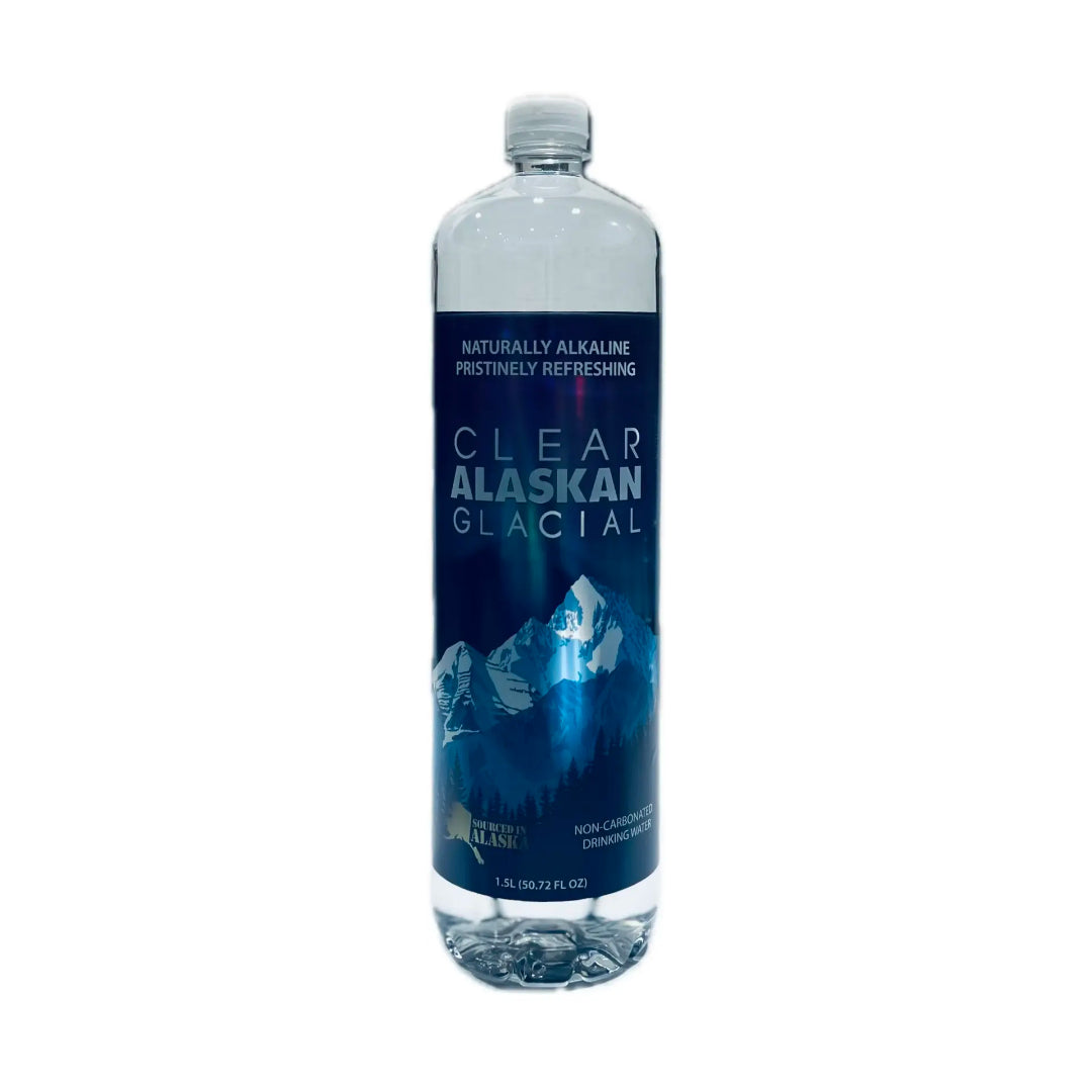 CLEAR ALASKAN GLACIAL Naturally Alkaline Bottled Water - 1.5 Liter