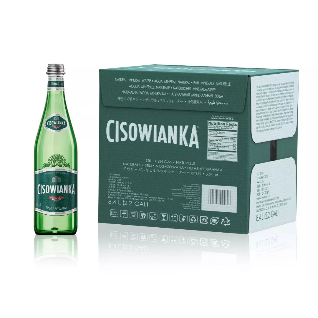 Cisowianka Poland Spring Natural Still Bottled Water Case