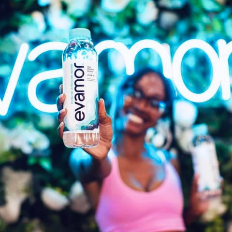 Evamor Natural Alkaline Artesian Bottled Water Wellness