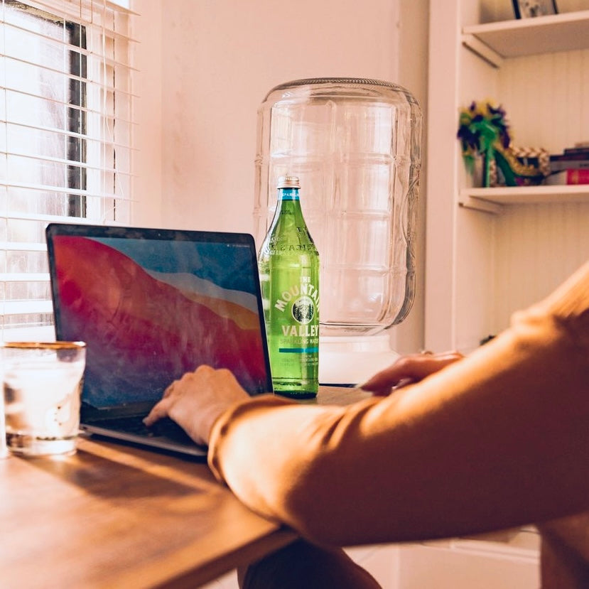 Mountain Valley Premium Sparkling Bottled Water 1 L Electrolytes