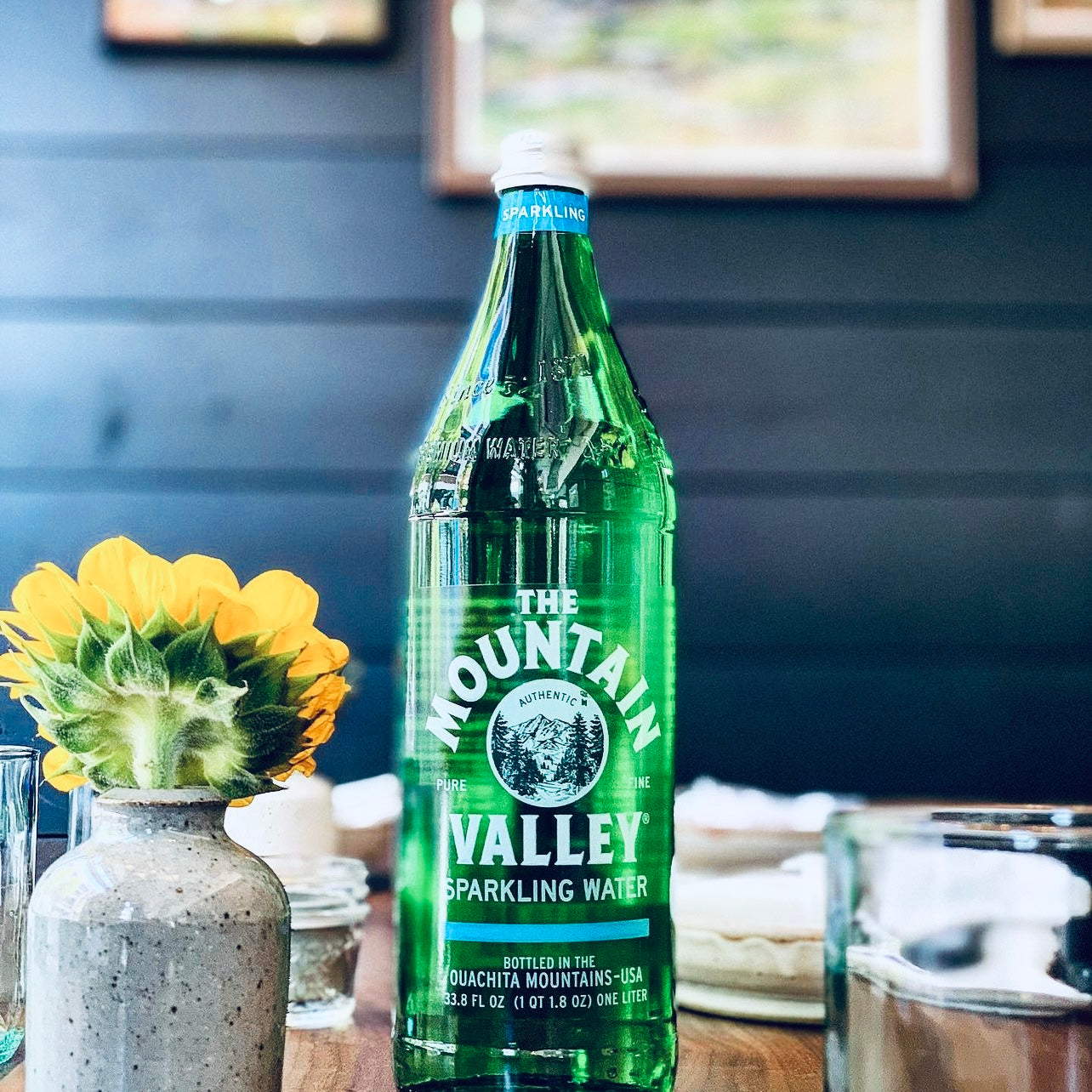 Mountain Valley Premium Sparkling Bottled Water 1 L Essential Minerals