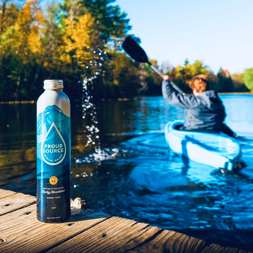 Proud Source Alkaline Spring Water Aluminum Water Bottle BPA Free