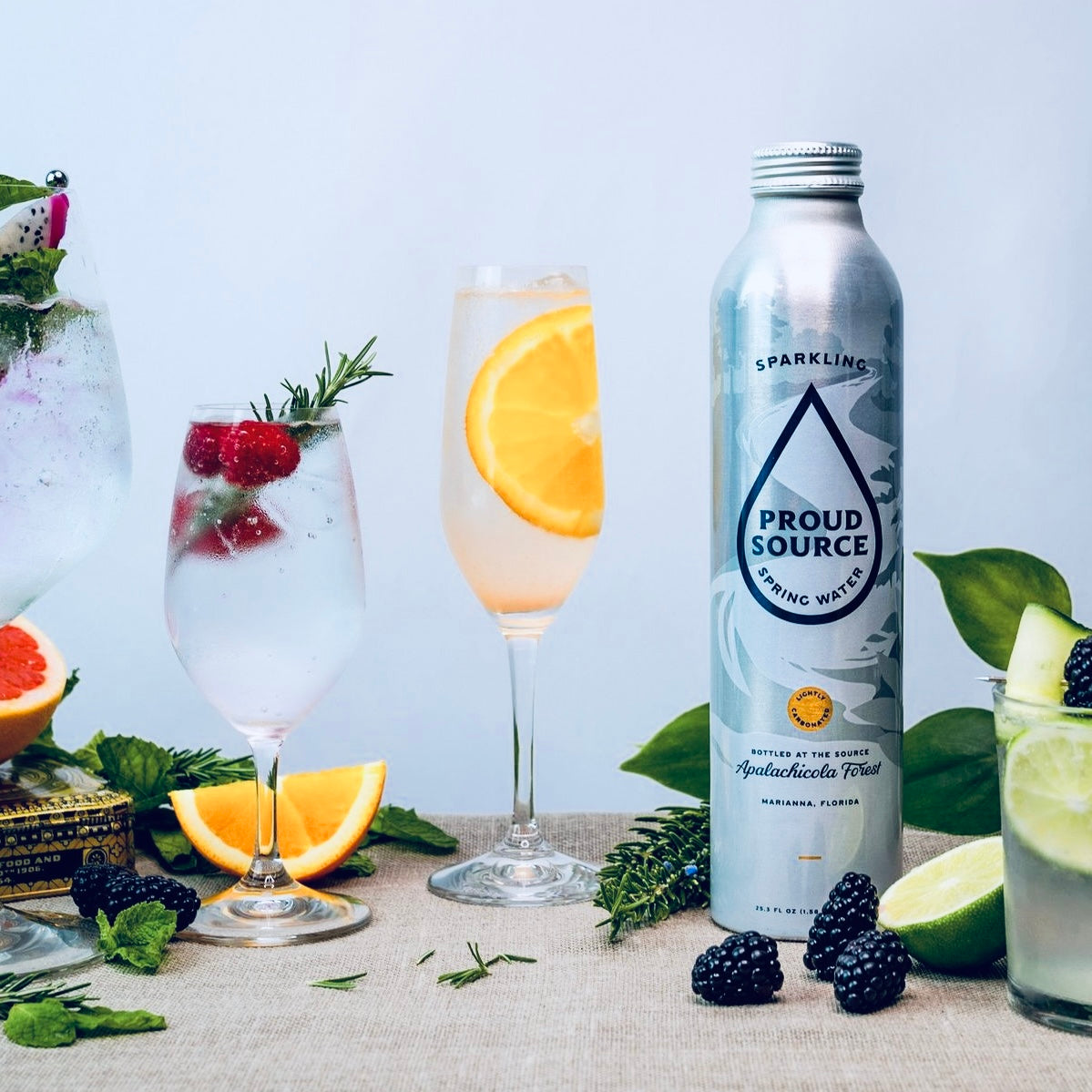 Proud Source Sparkling Spring Water Aluminum