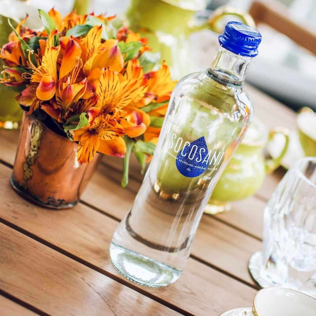 Socosani Sparkling Natural Mineral Water 12oz Sparkling Bottled Water