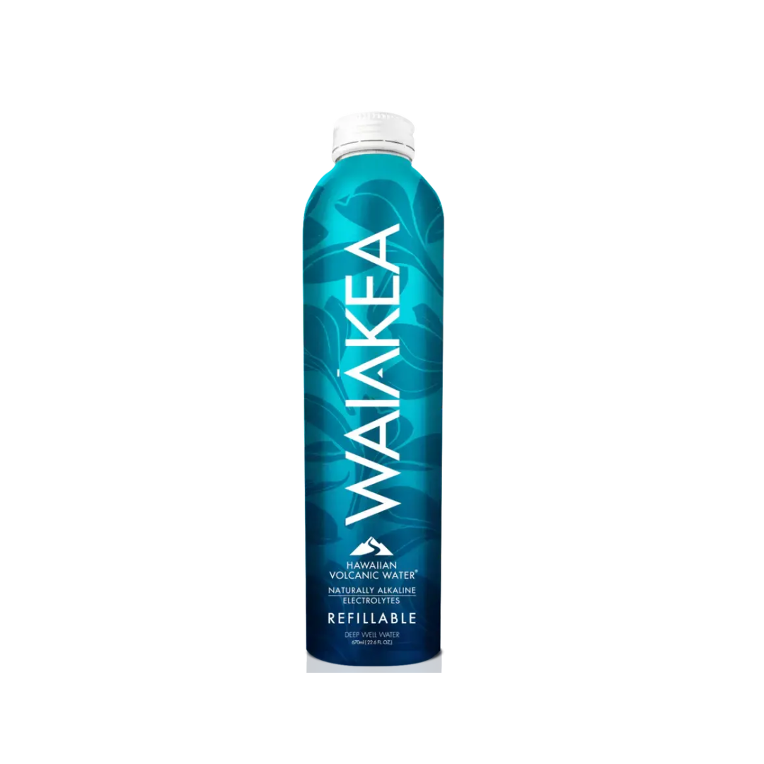 Waiakea Hawaiian Volcanic Bottled Water Aluminum