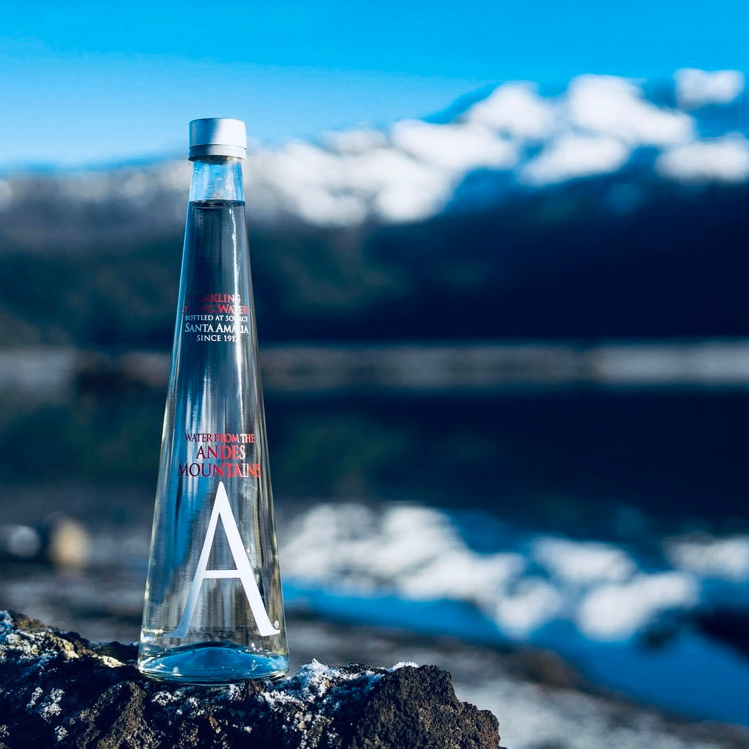 Andes Mountain Water Pure Natural Sparkling Bottled Water Holistic Lifestyle