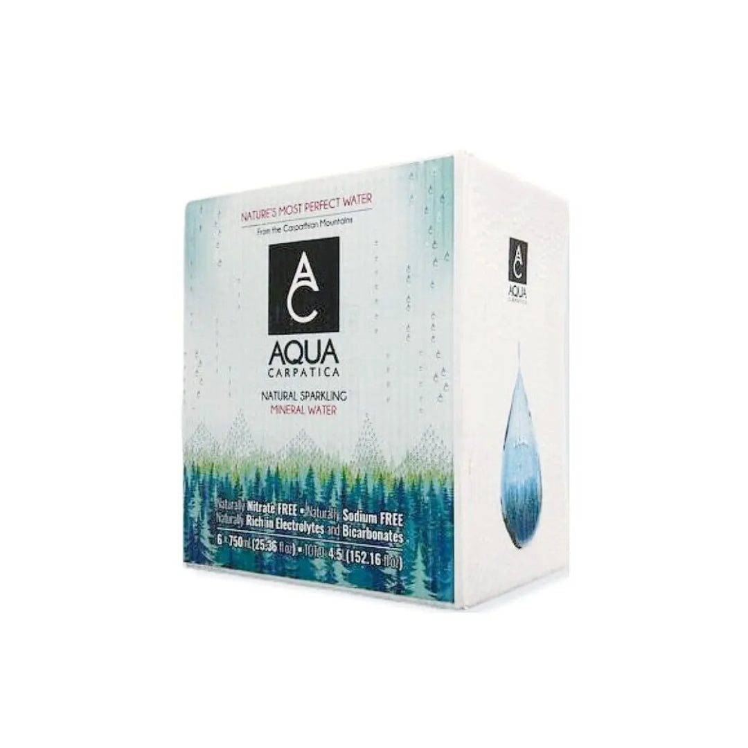 Aqua Carpatica Natural Sparkling Mineral Bottled Water Case