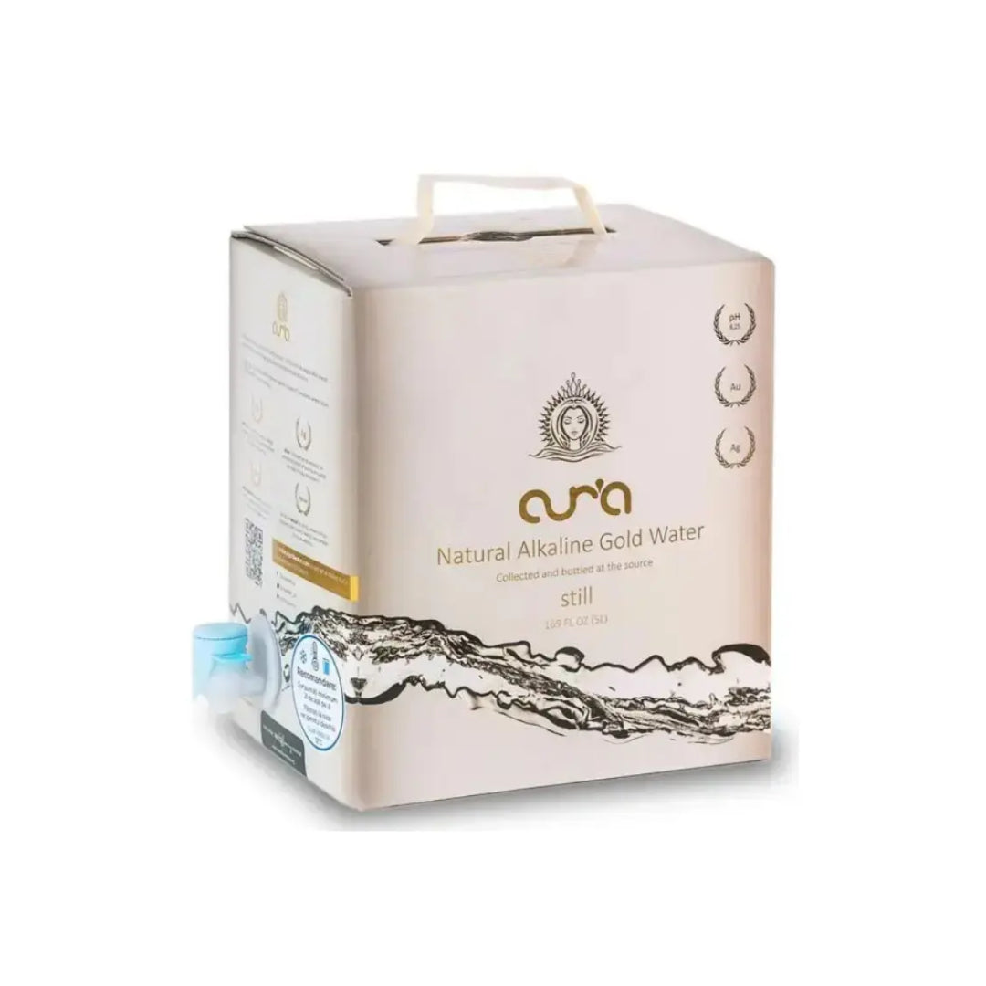 Aur'a Natural Alkaline Gold Spring Water In A Box