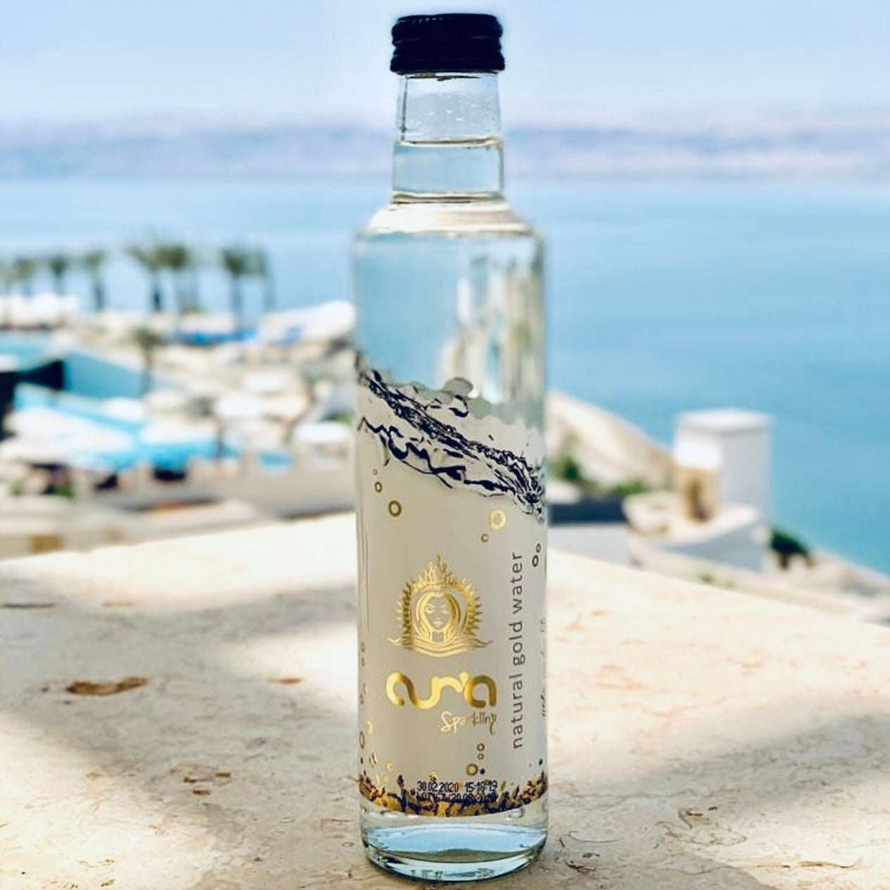 Aur'a Natural Gold Sparkling Bottled Water Brands