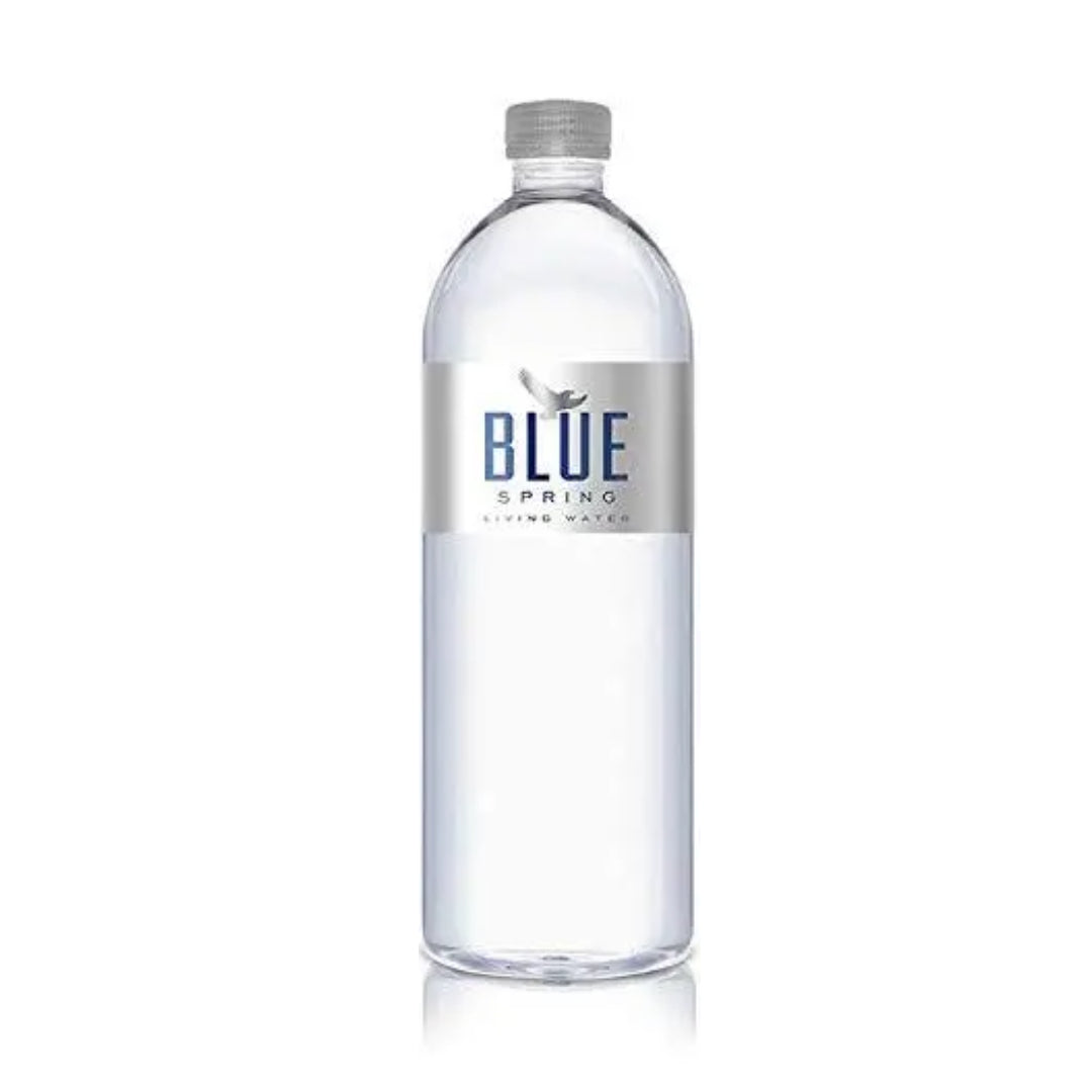 Blue Spring Living Water Natural Spring Bottled Water 1 Liter