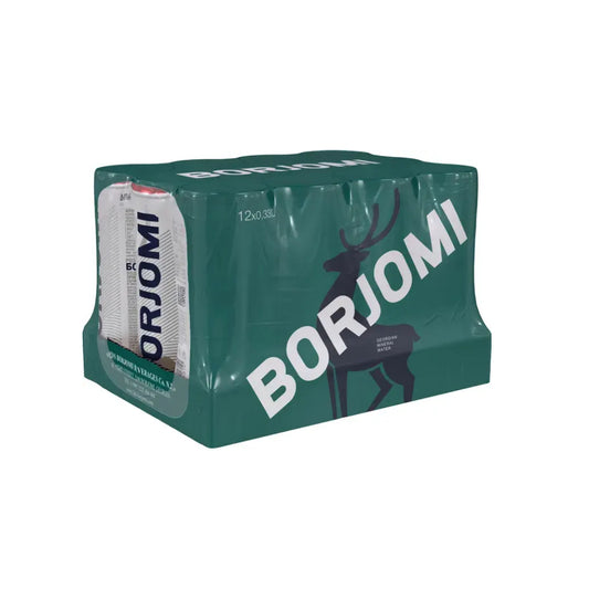 Borjomi Naturally Sparkling High Mineral Water 330ml Pack Aluminum Cans