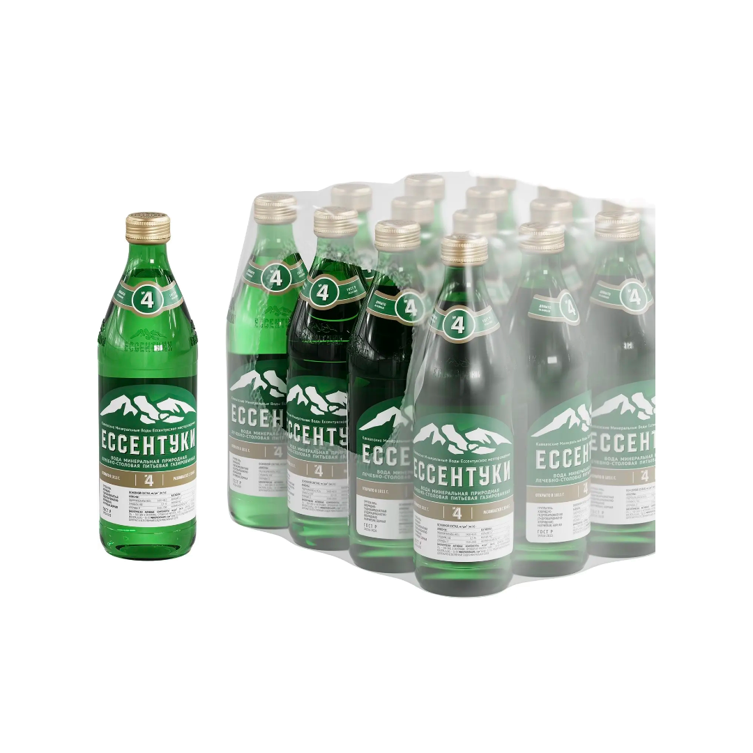 Essentuki Sparkling Mineral Water 4 Pack