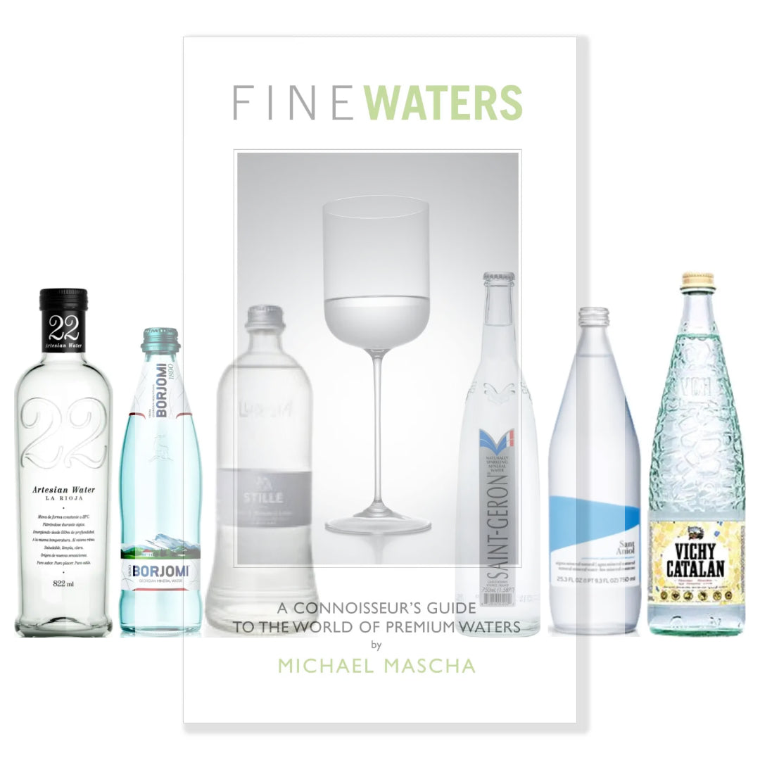 FINE WATERS A Connoisseur's Guide to the World of Premium Waters with Hardcover Book