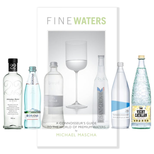 FINE WATERS A Connoisseur's Guide to the World of Premium Waters with Hardcover Book