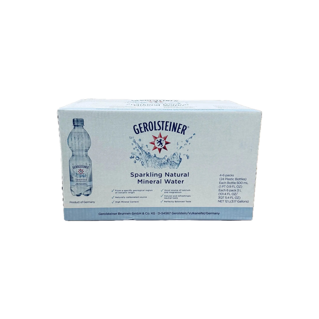 Gerolsteiner Sparkling Mineral Water 24 Bottles 500ml