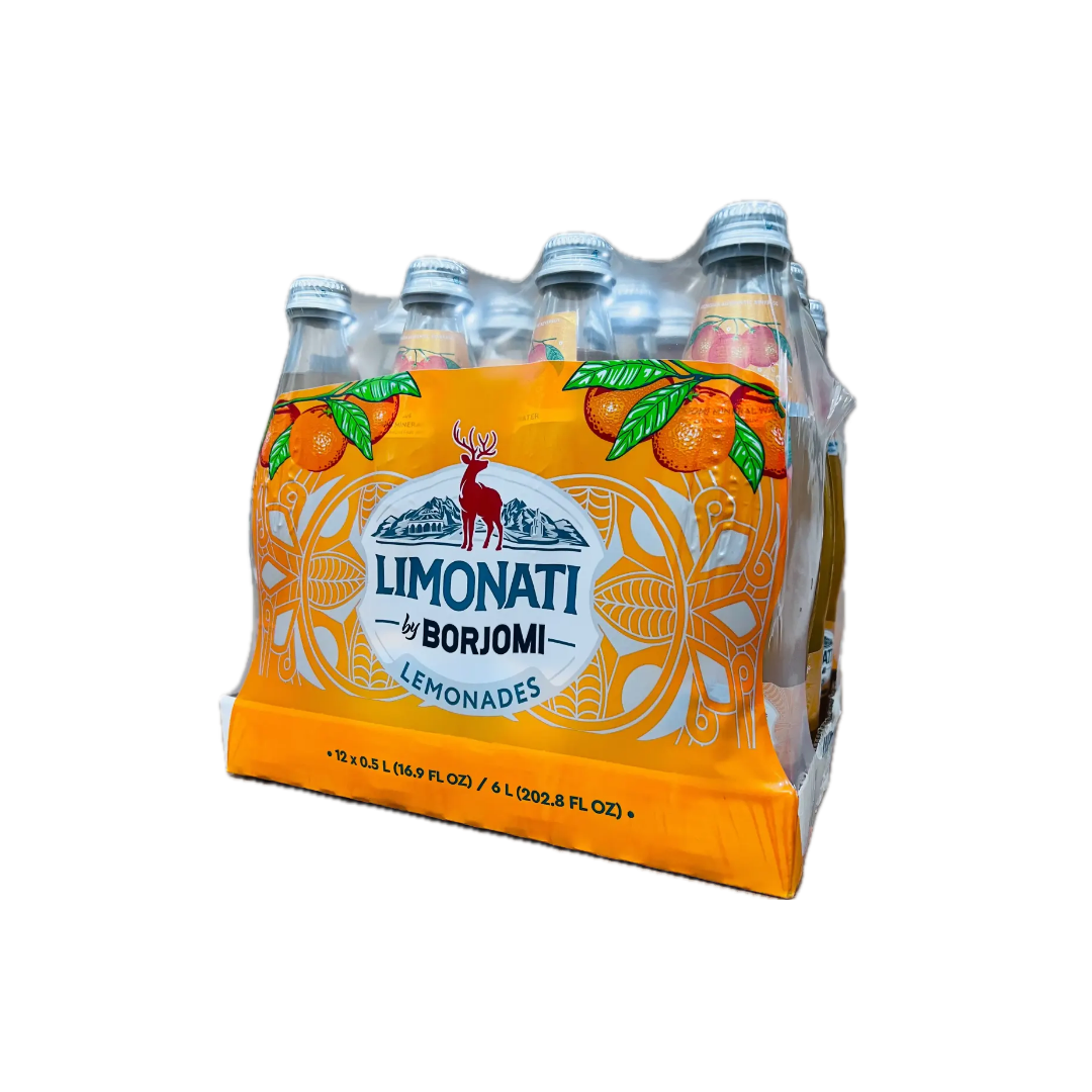 Limonati Borjomi Mandarin Sparkling Lemonade 500ml - 12