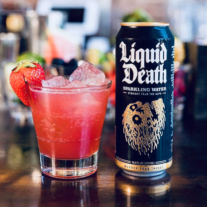 Liquid Death Sparkling Water Carbonated Artesian Water Can Mocktail