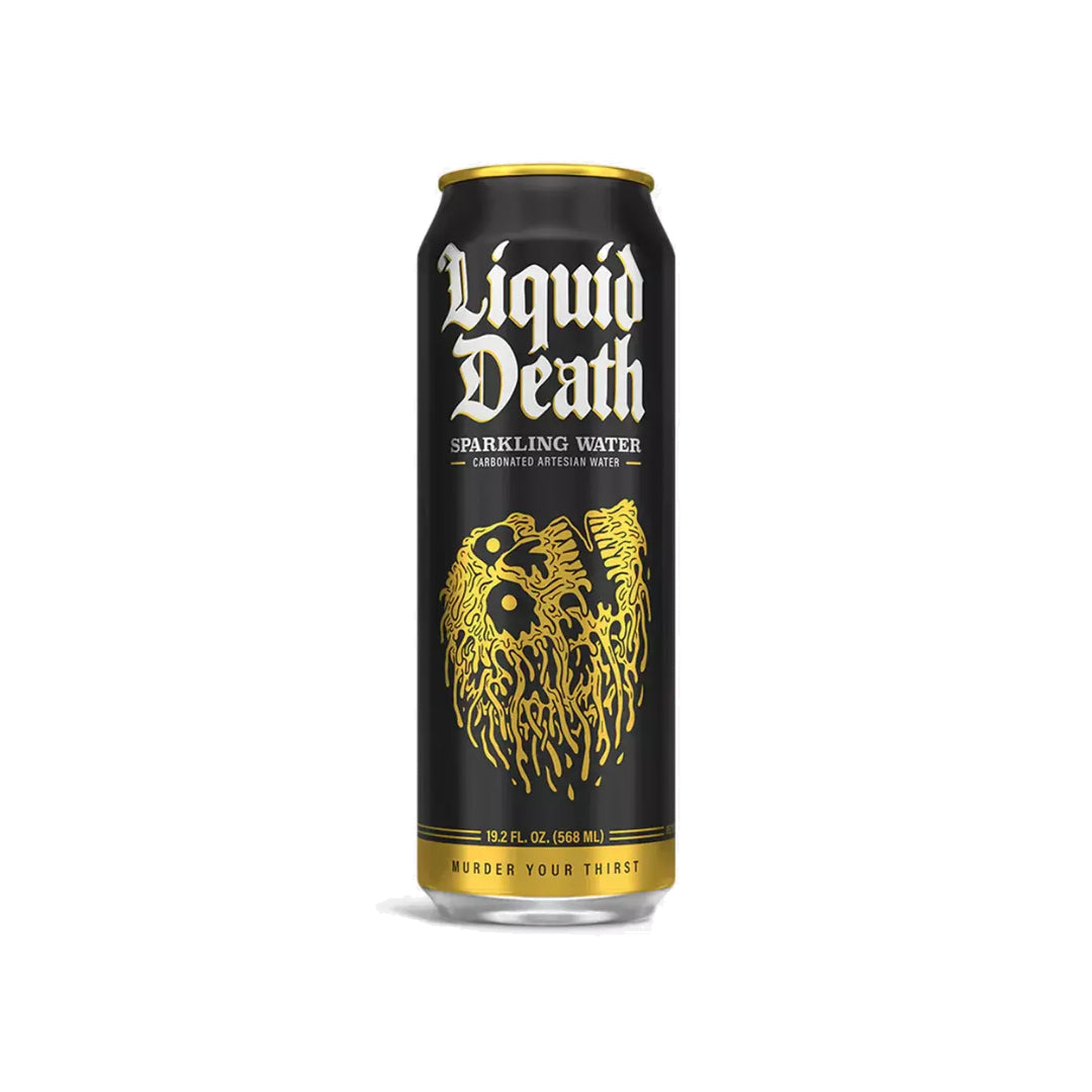 Liquid Death Sparkling Water Carbonated Artesian Water Can