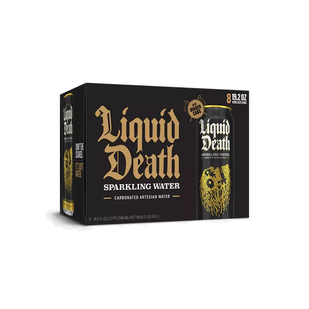 Liquid Death Sparkling Water Carbonated Artesian Water pack