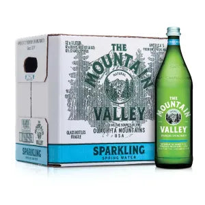 Mountain Valley Premium Sparkling Bottled Water 1 L Case