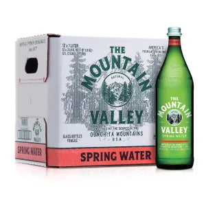 Mountain Valley Premium Spring Bottled Water 1 L Case