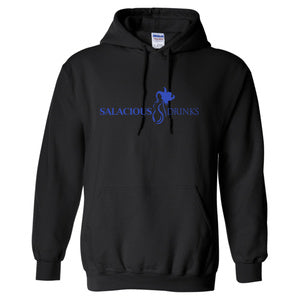 Salacious Drinks Logo Black Hoodie Front