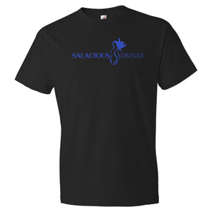 Salacious Drinks Logo Black Tee Front