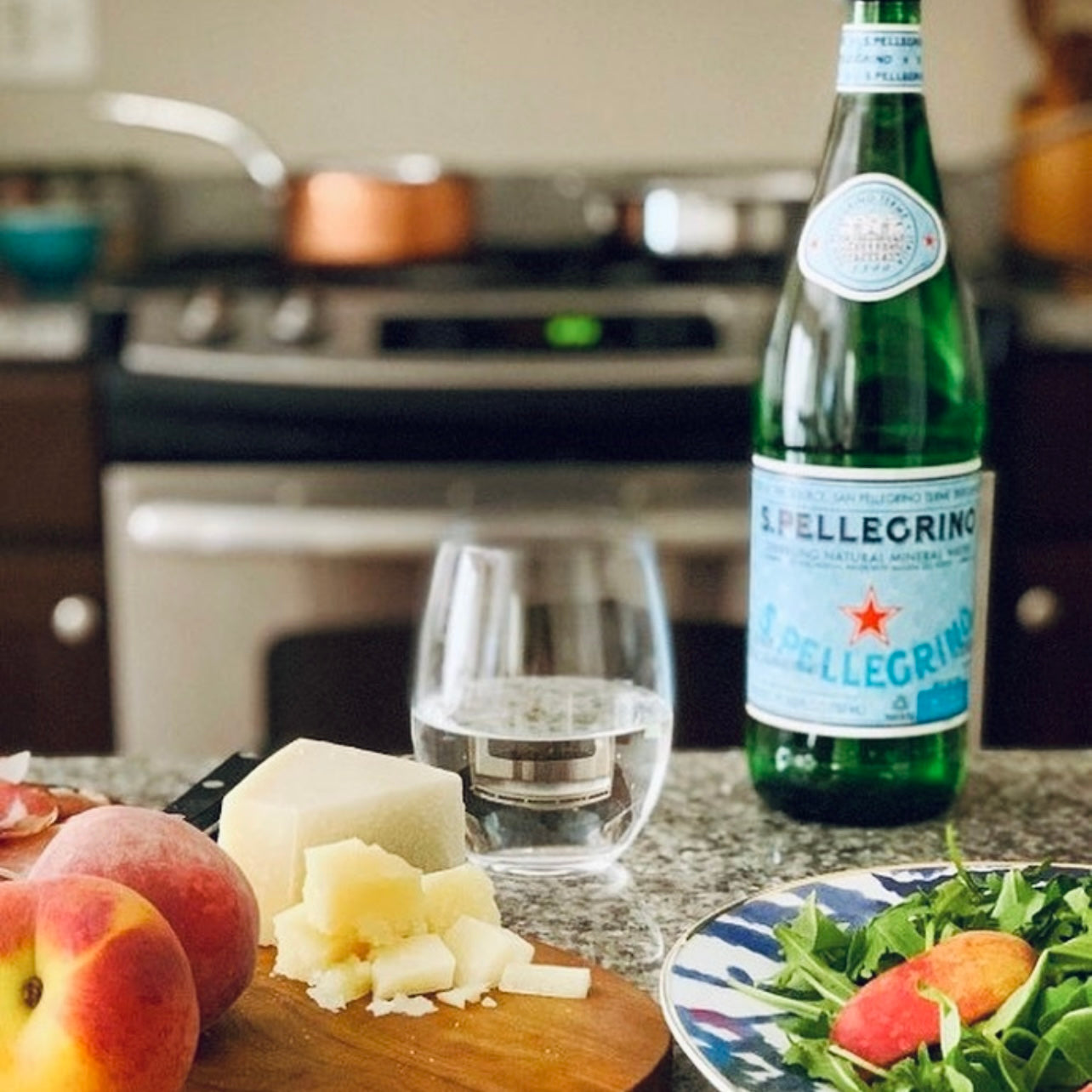 San Pellegrino Italian Sparkling Natural Mineral Water Glass 750ml Carbonation Level