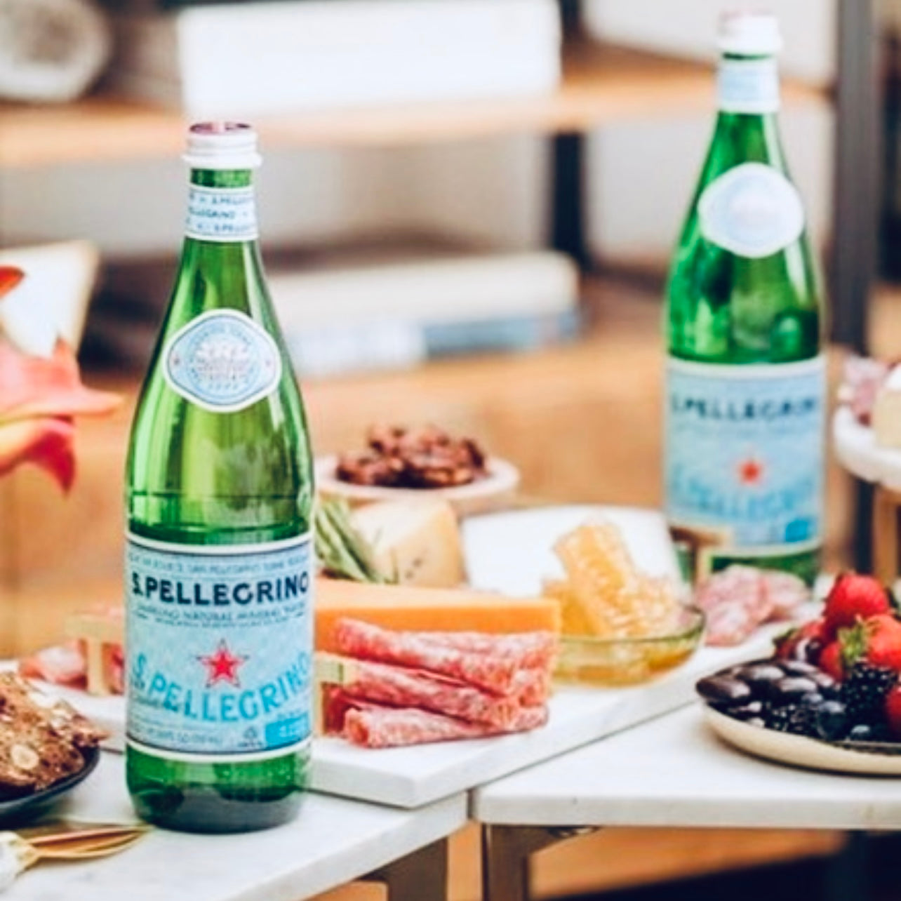 San Pellegrino Italian Sparkling Natural Mineral Water Glass 750ml Glass Bottles