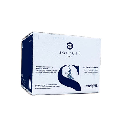 Souroti Sparkling Natural Mineral Water - Case of 12