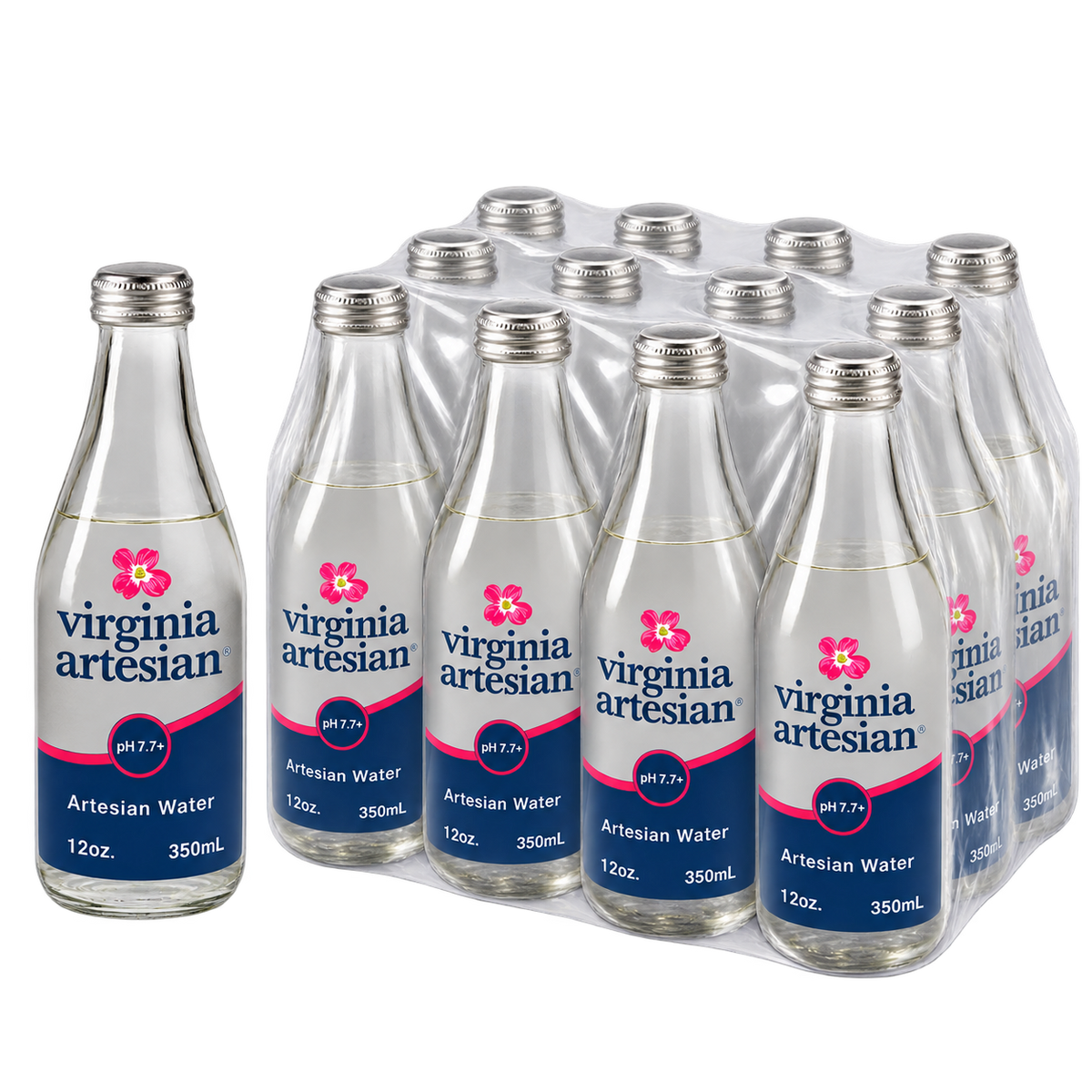 Virginia Artesian Water 12oz Glass Pack