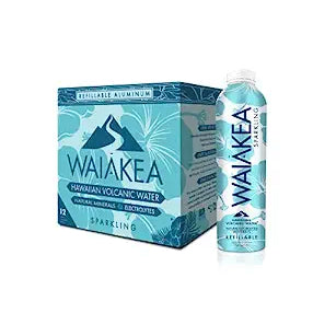 Waiakea Hawaiian Volcanic Sparkling Bottled Water Aluminum Pack