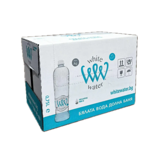 White Water Natural Mineral Water 750ml - Case 12