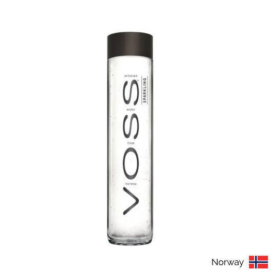 Voss Sparkling Water Glass Bottle - 800ml